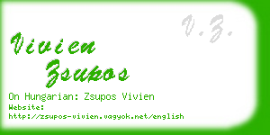 vivien zsupos business card